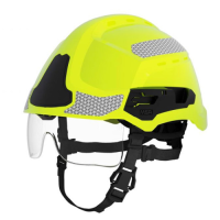 Hełm ratowniczy GALLET F2XR - HI-VIS limonka, fotoluminescencyjny