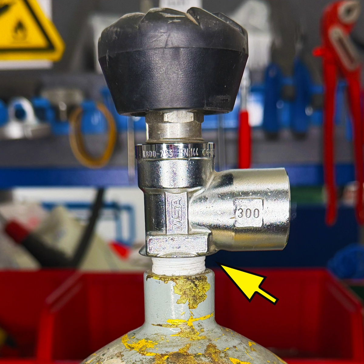 butla heiser z zaworem stożkowym vti