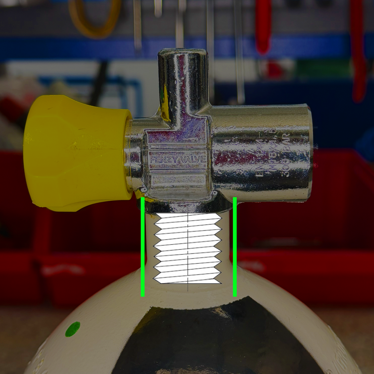 uproszczony schemat zaworu cylindrycznego