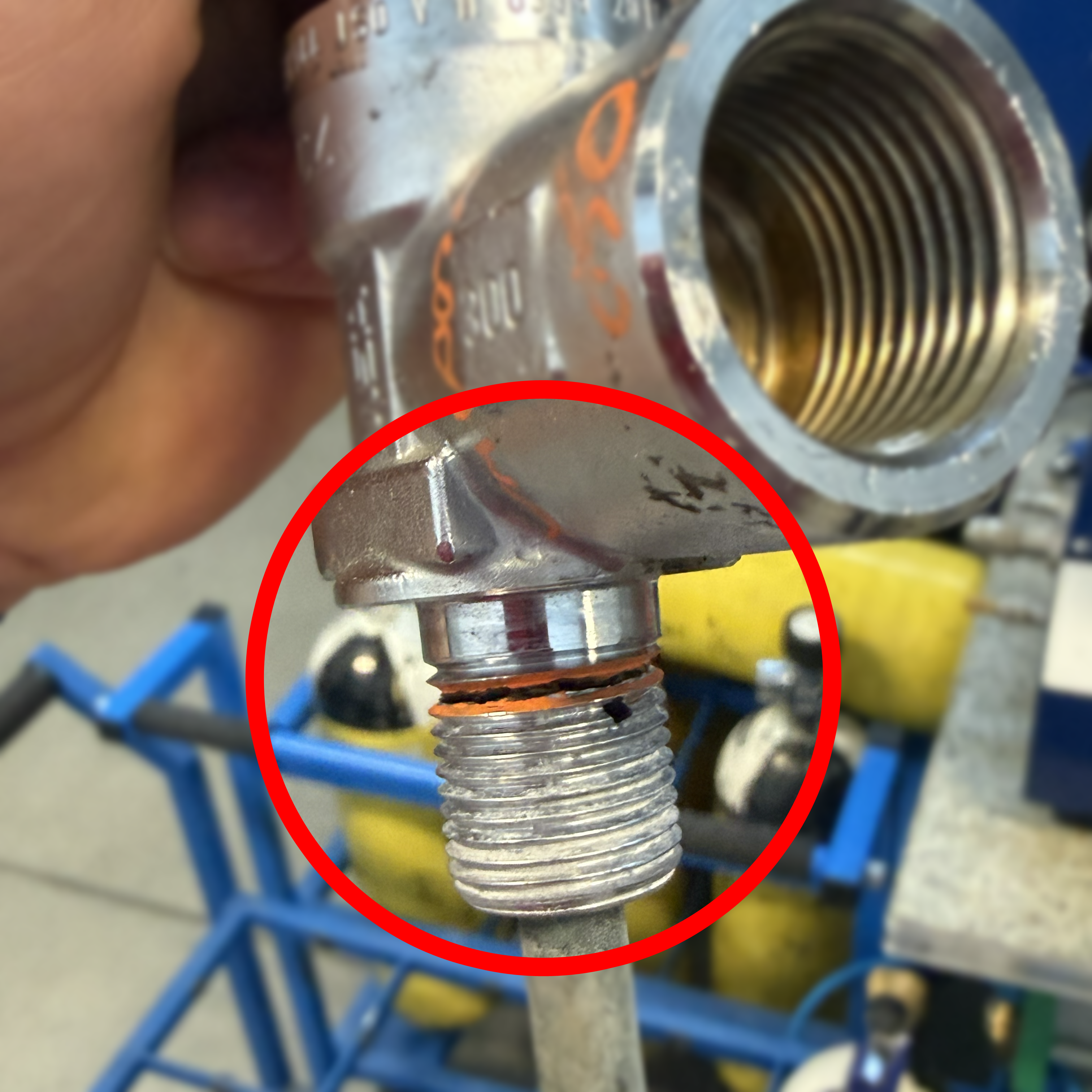 uszkodzenie zaworu m18x1,5